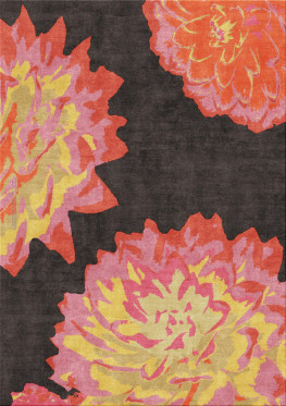 Anna-Veda 9702-bouquet - handgefertigter Teppich,  tibetisch (Indien), 100 Knoten Qualität